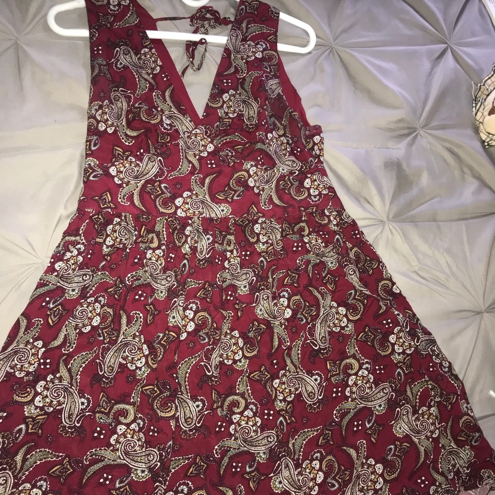 Patterned flowy dress
